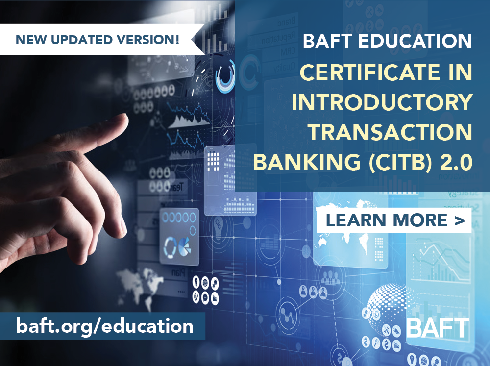 Certificate in Introductory Transaction Banking (CITB)